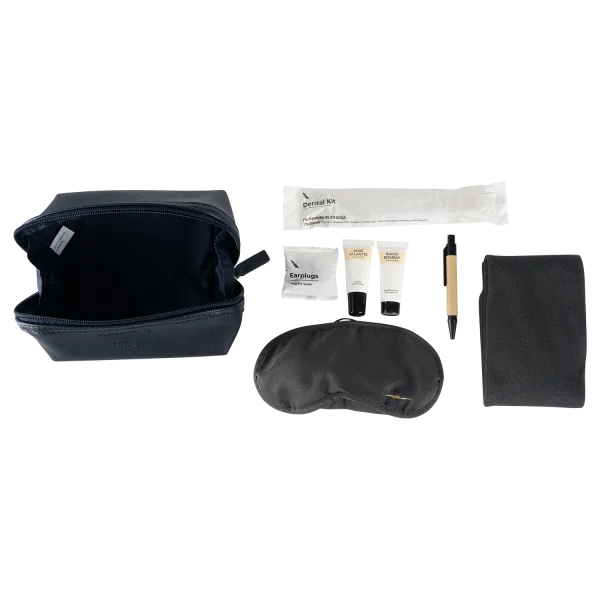 Custom leather Amenity kit