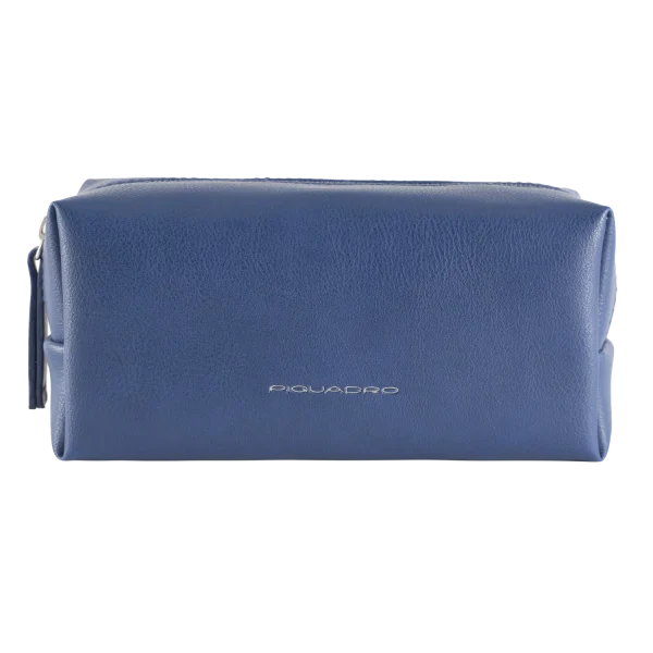 Vintage leather zipper toiletry bag - Image 2