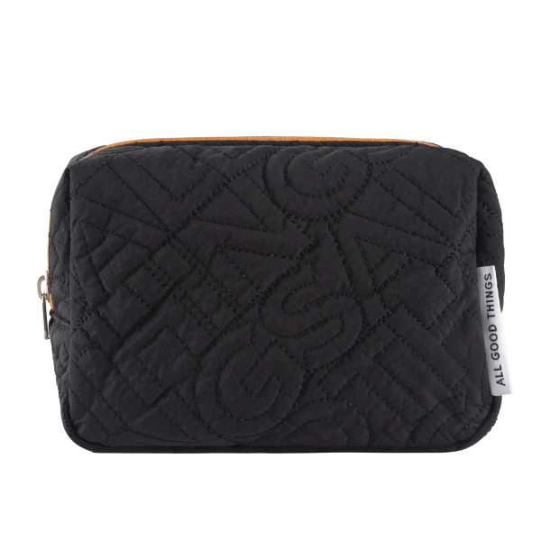 Black nylon toiletry bag - Image 2
